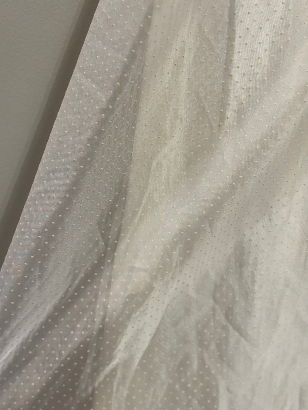 Vintage 70s prairie style lacy ruffled wedding dress