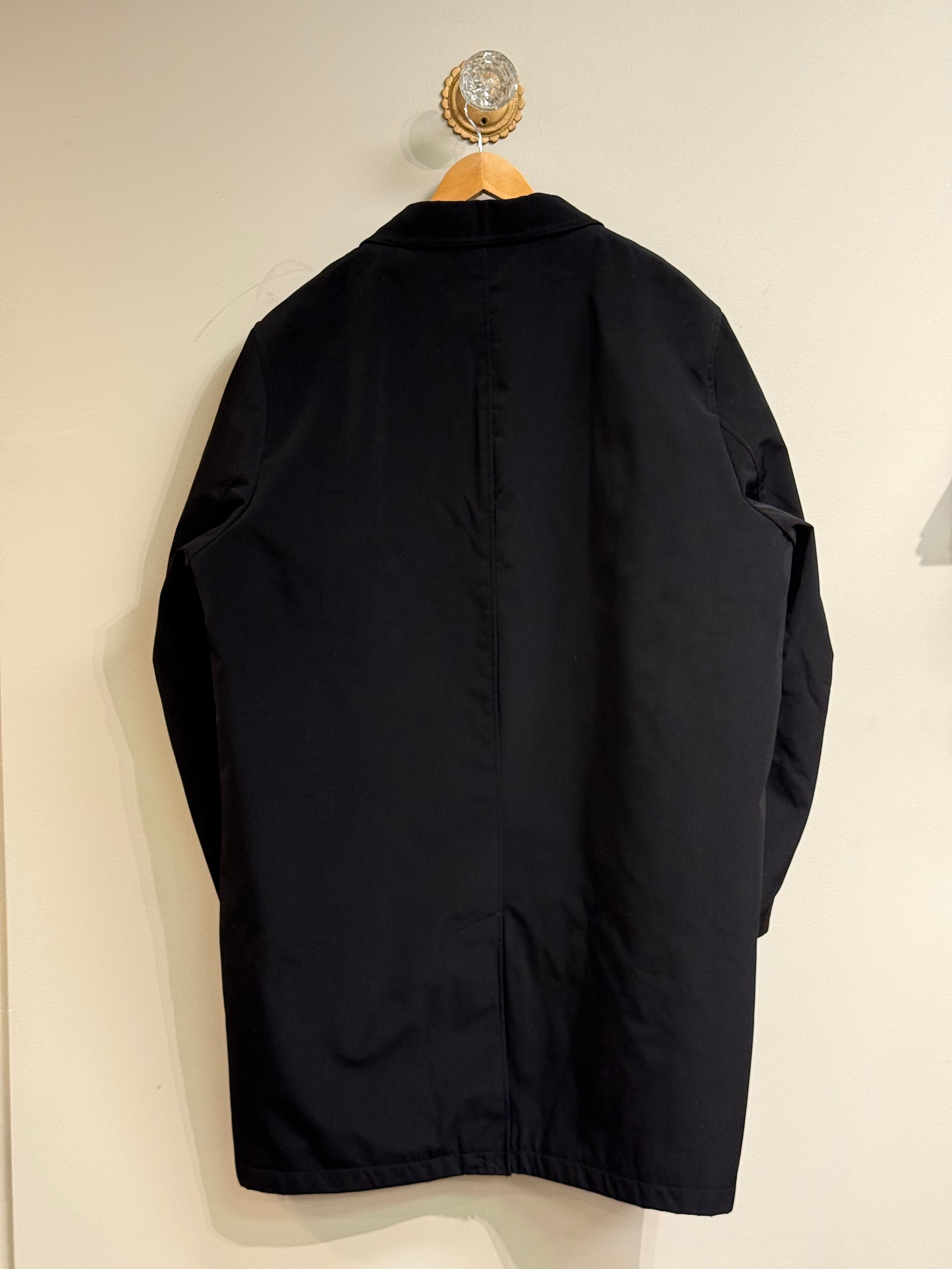 Joseph Abboud black overcoat with removable quilted lining