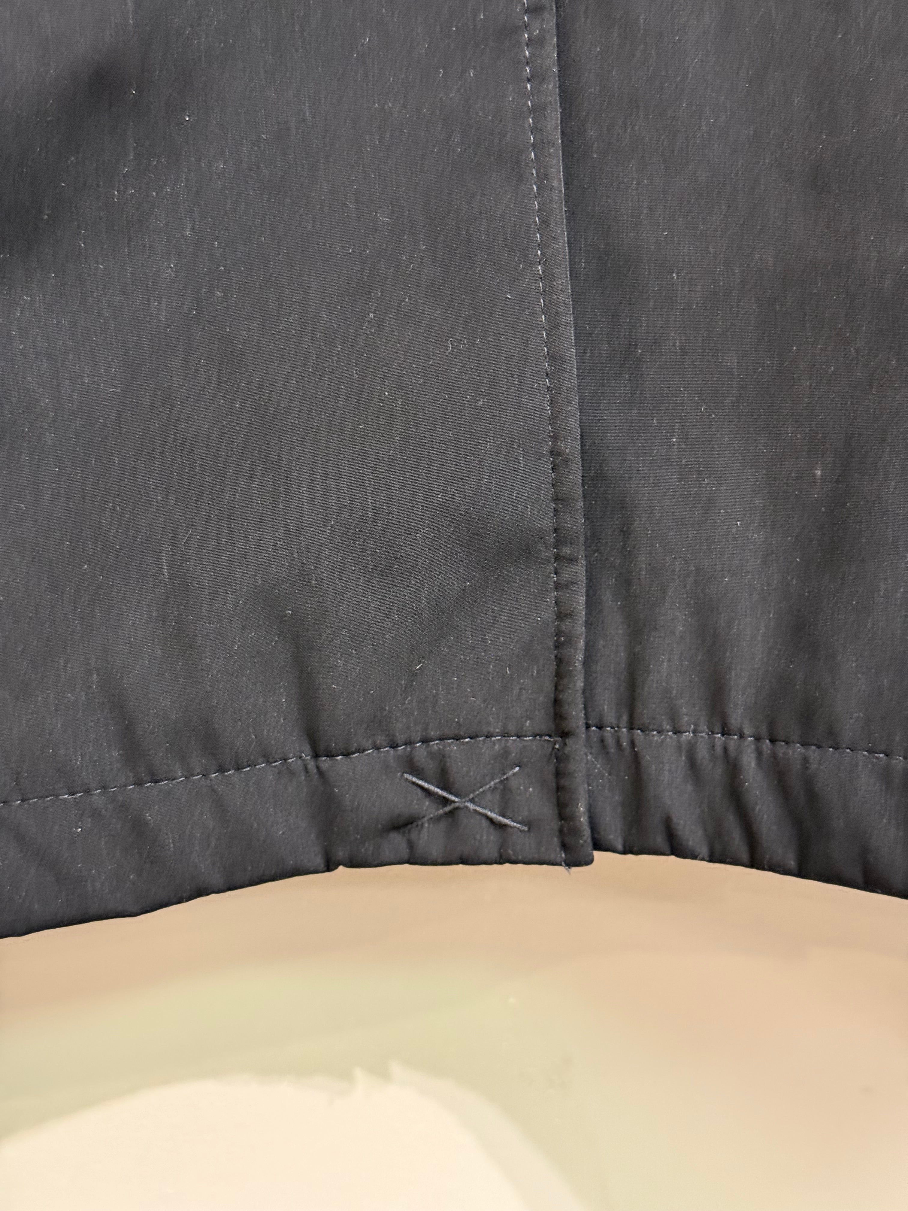 Joseph Abboud black overcoat with removable quilted lining