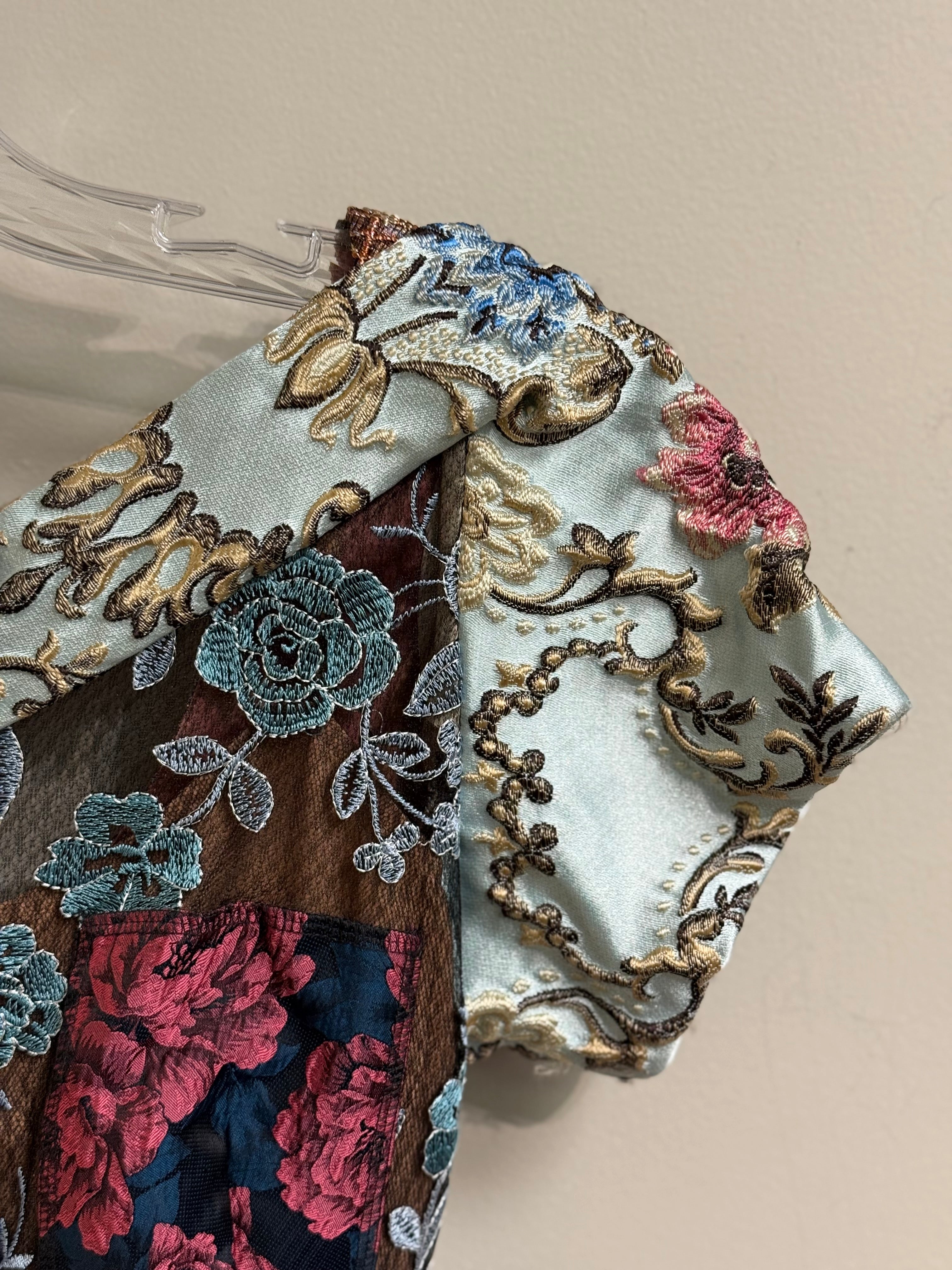 Byron Lars Beguiile floral brocade embroidered dress