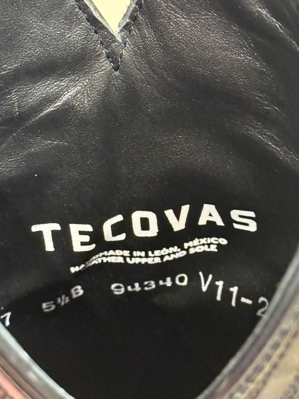 Tecova "The Annie" black cowboy boots