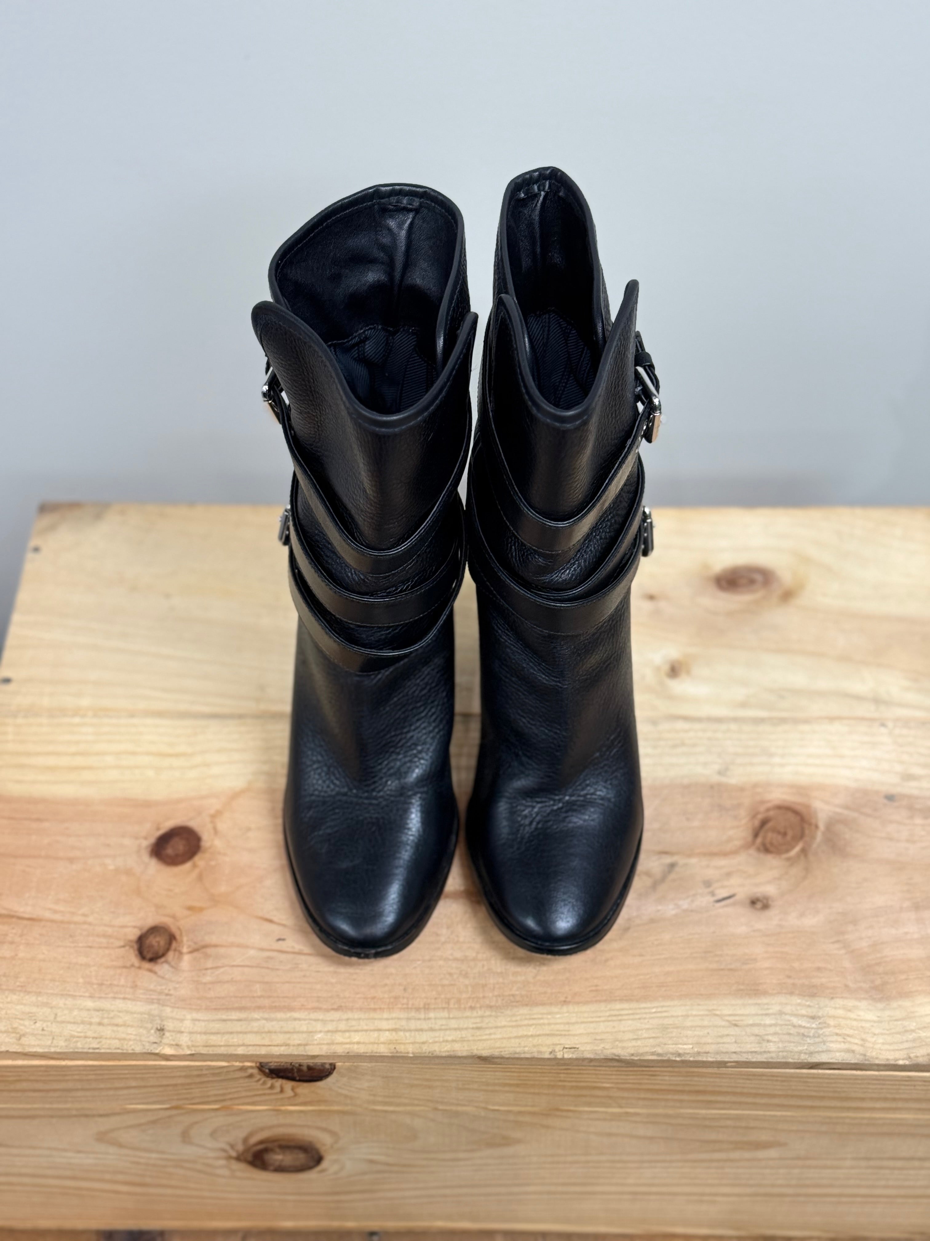 Coach black leather Alexandra boots
