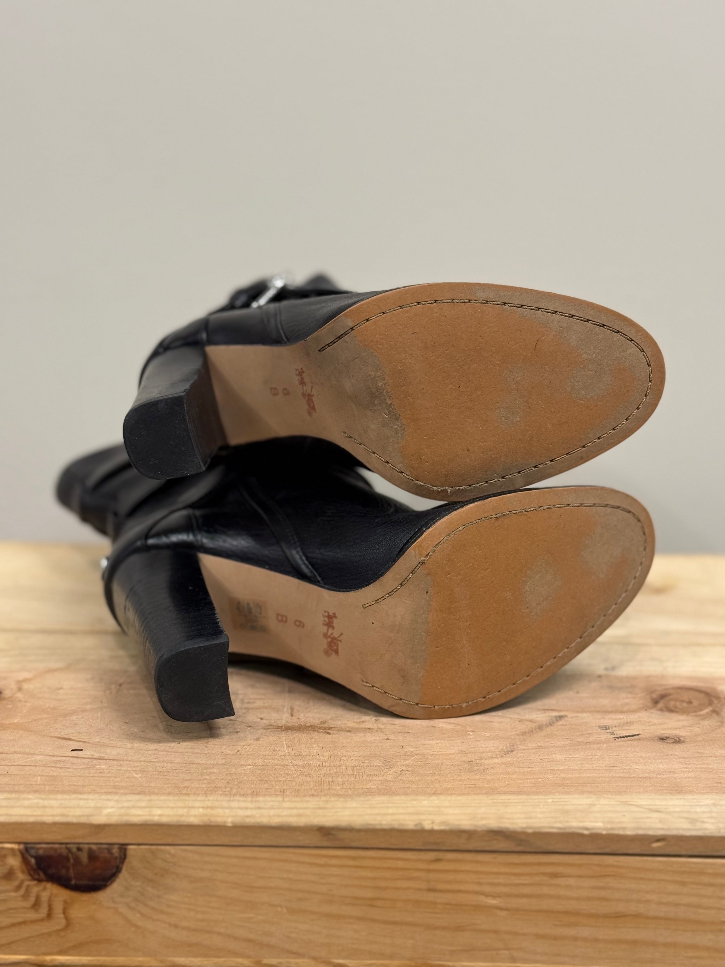 Coach black leather Alexandra boots