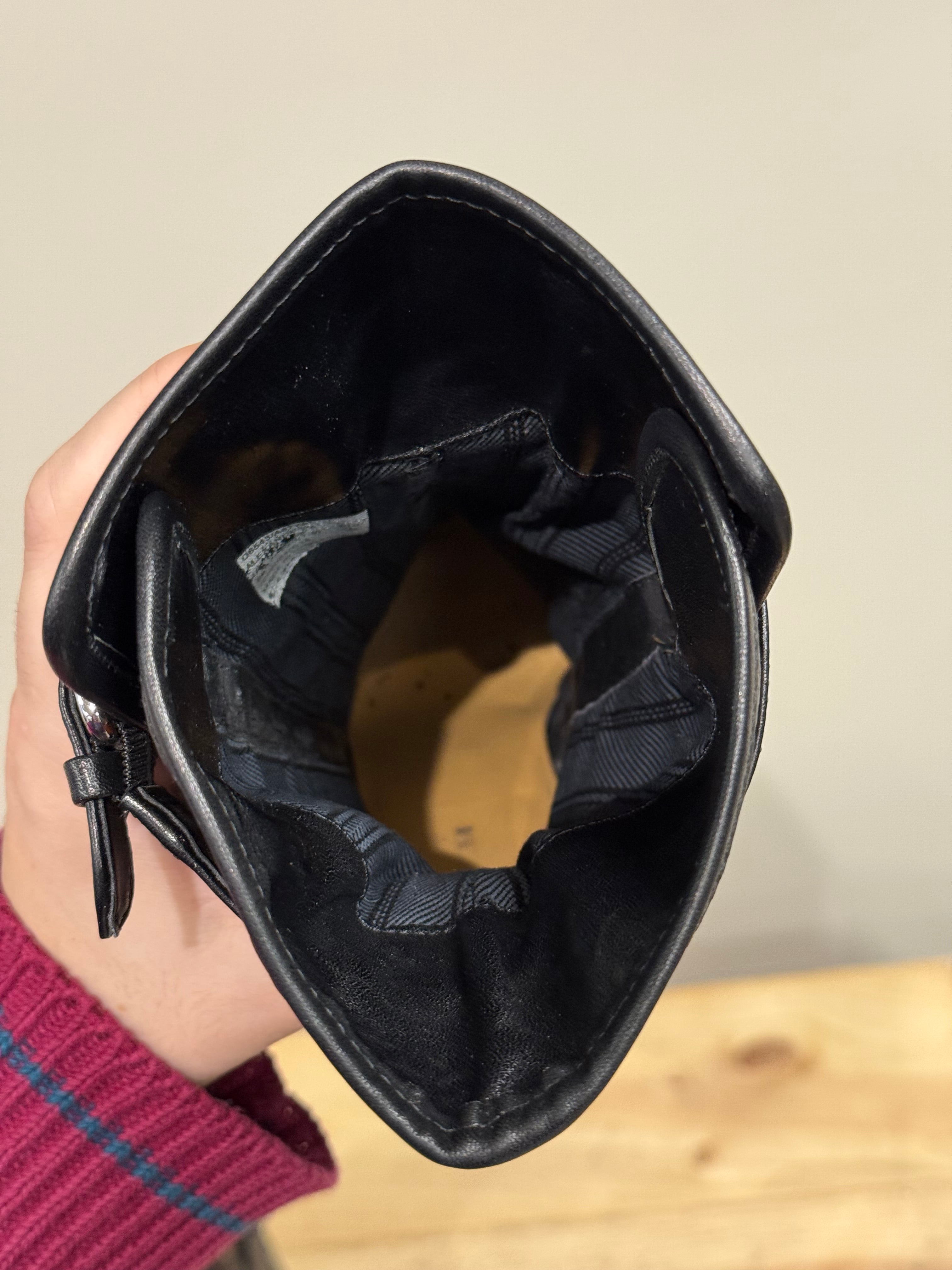 Coach black leather Alexandra boots