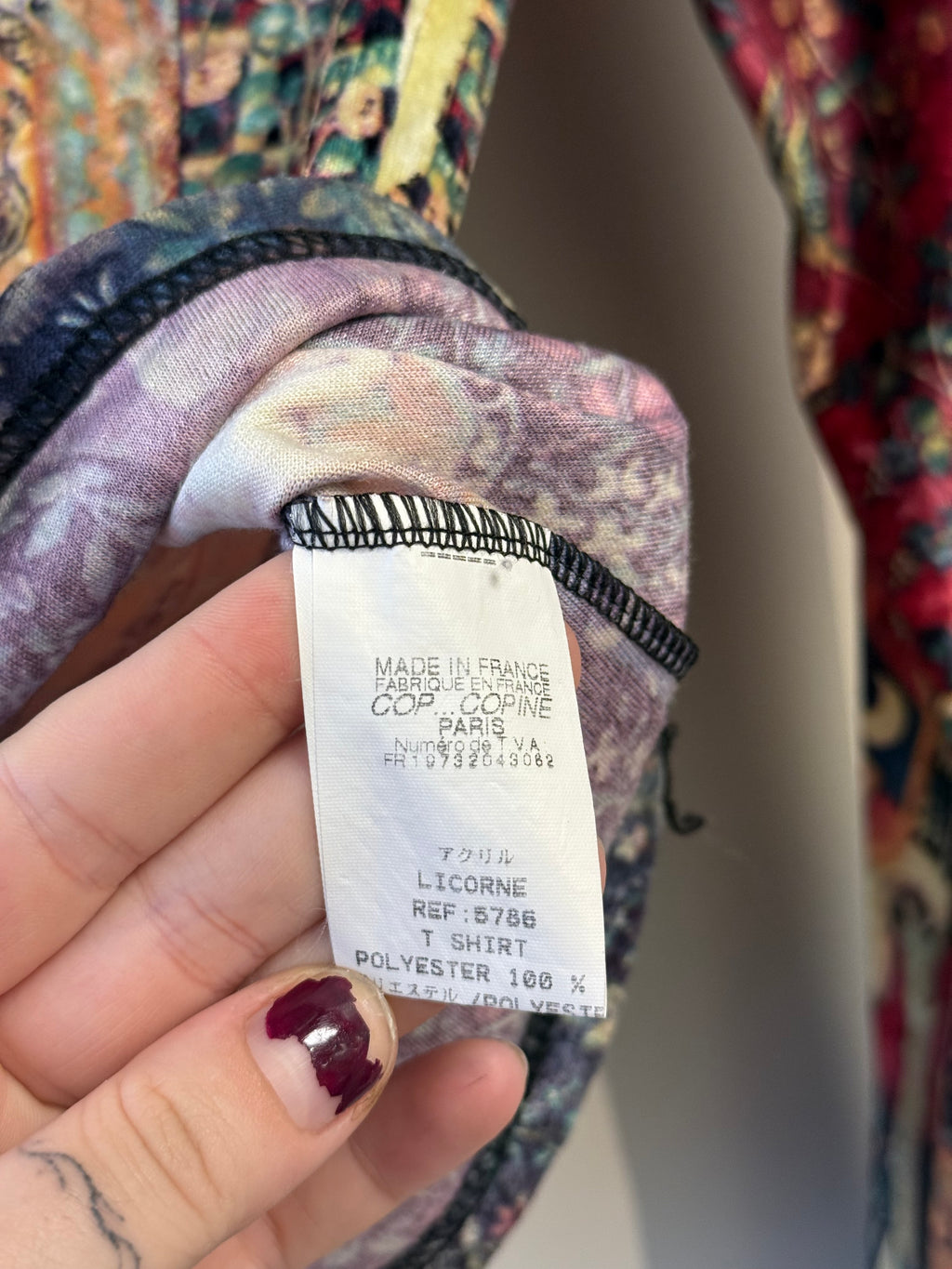 RARE Cop Copine vintage 90s "Le Goût" top