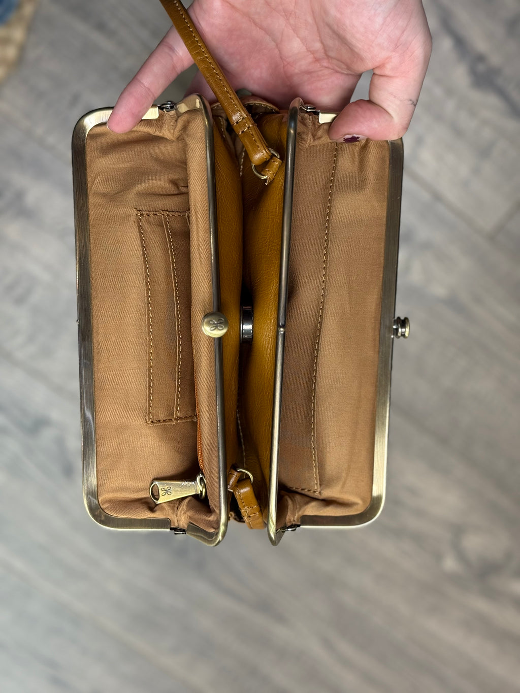 Hobo Lauren double frame crossbody