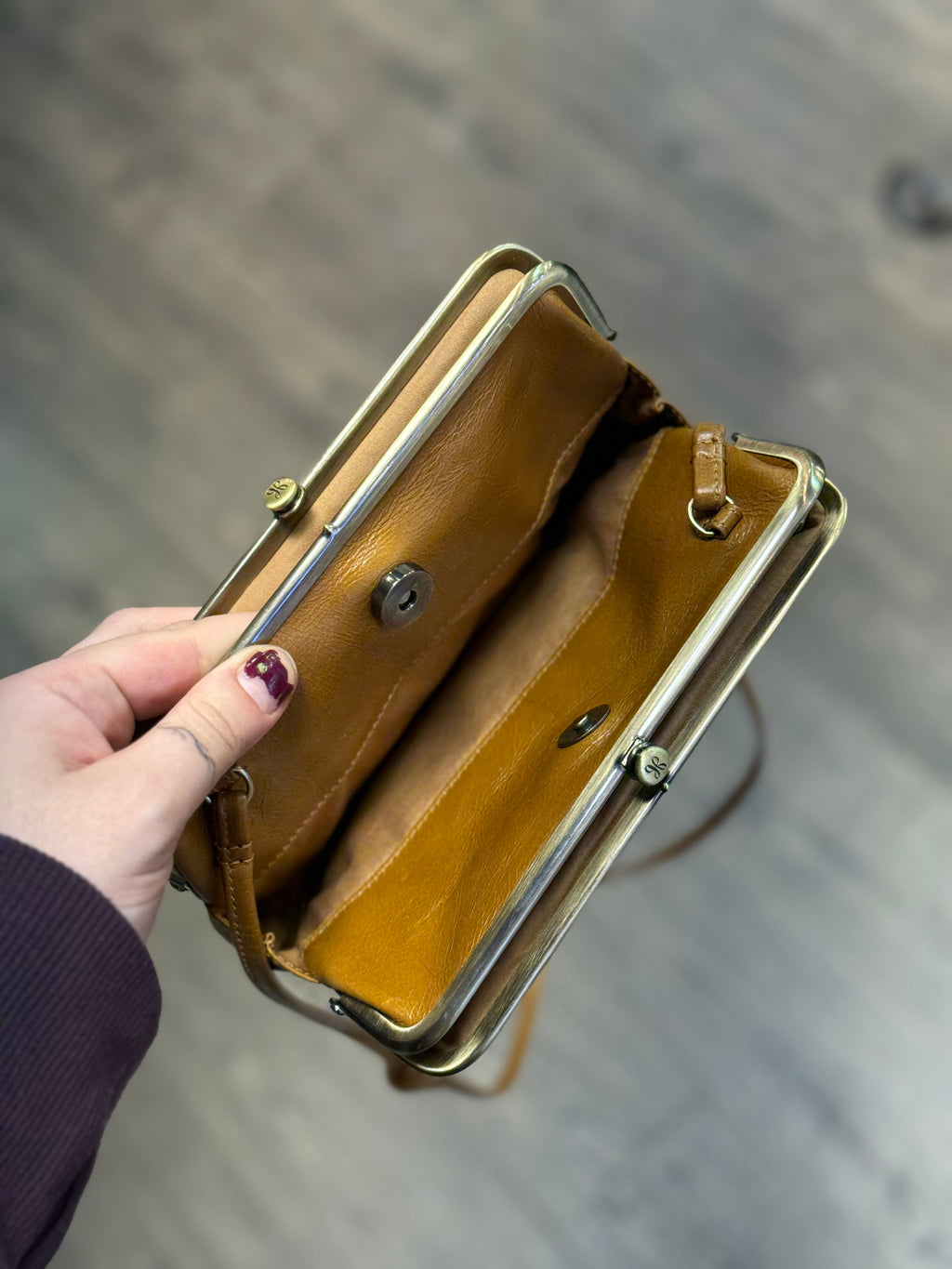 Hobo Lauren double frame crossbody