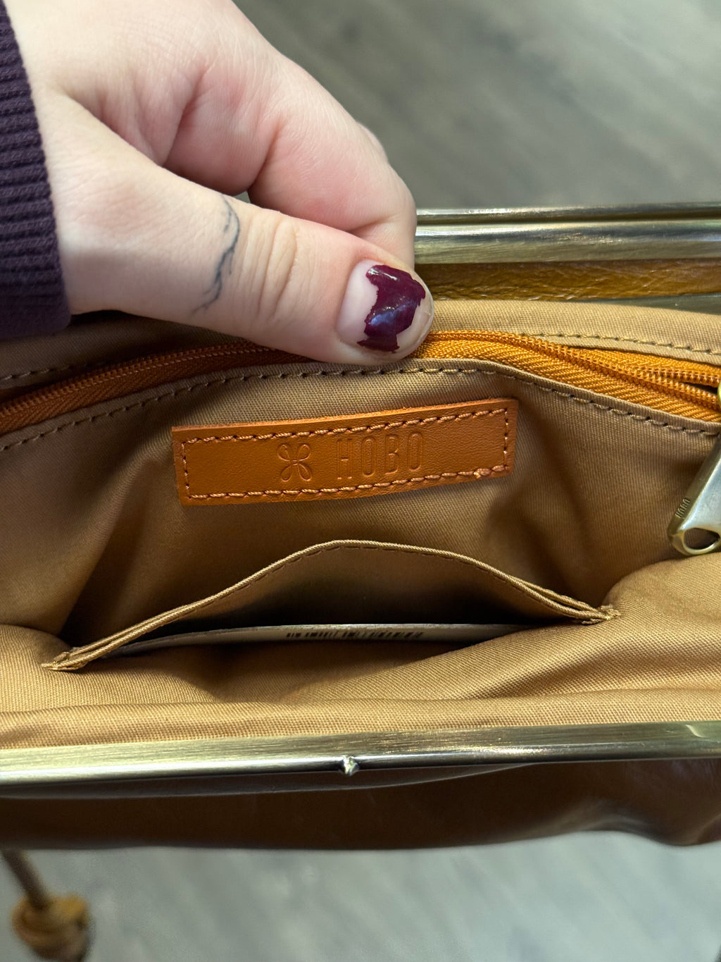 Hobo Lauren double frame crossbody