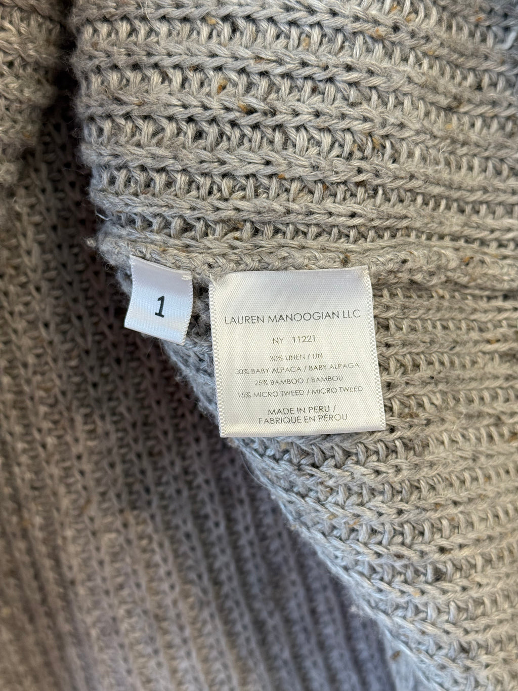Lauren Manoogian wool sweater ($510 retail)