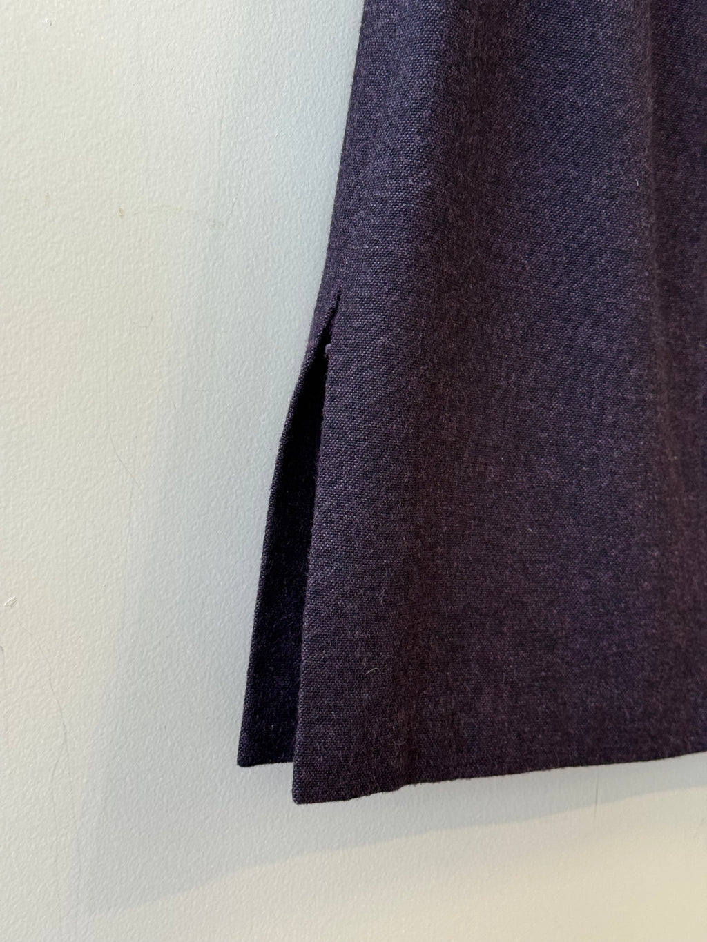Wanko wool blend plum mini pencil skirt