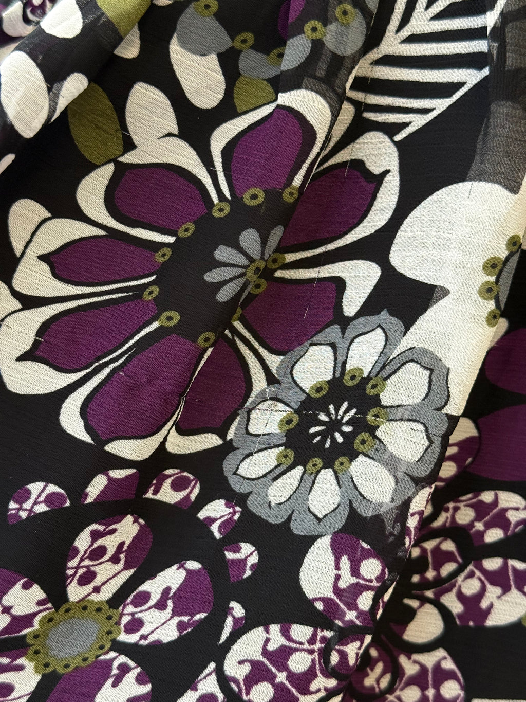 Notations purple pleated skirt