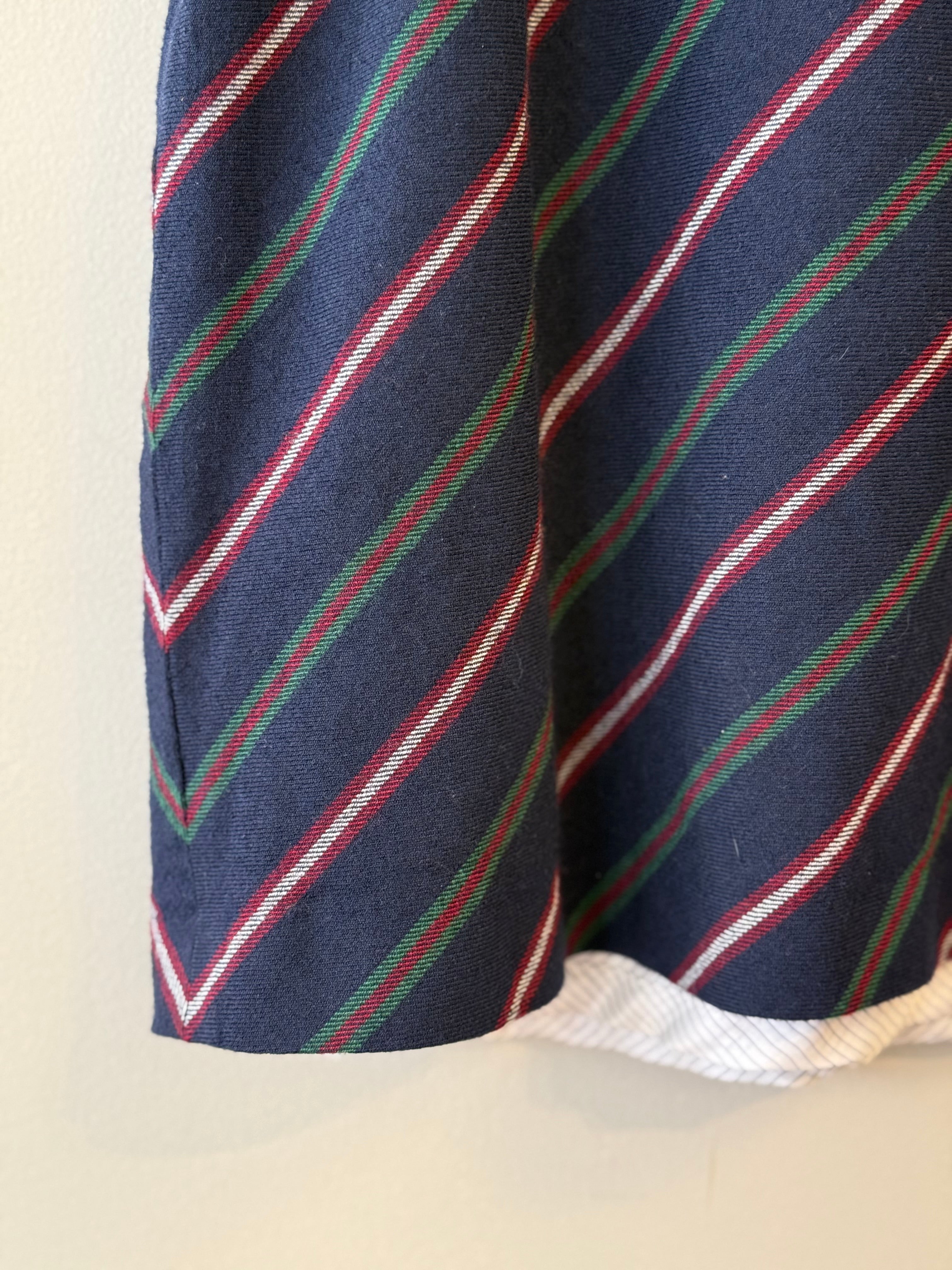 Brooks Brothers navy striped miniskirt