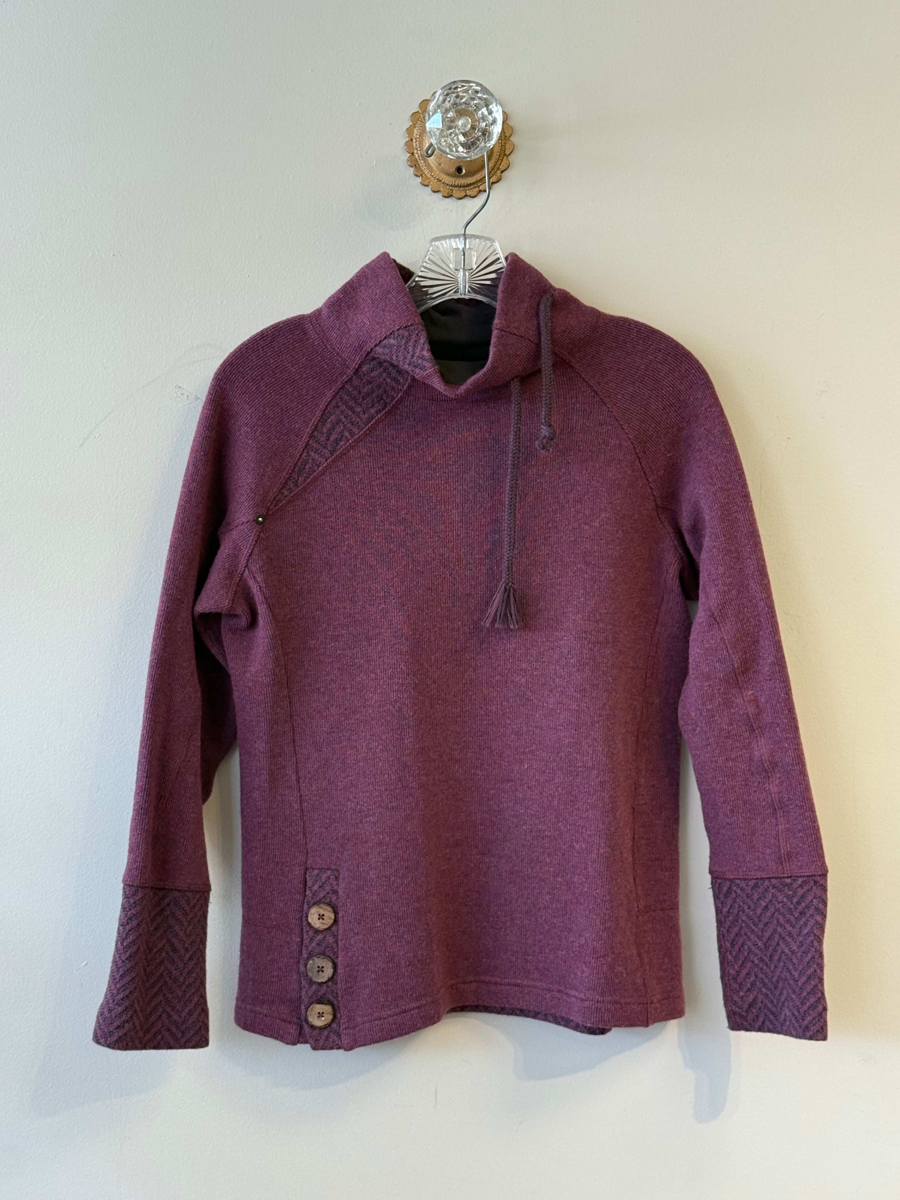 Prana maroon wool blend Lucia sweater