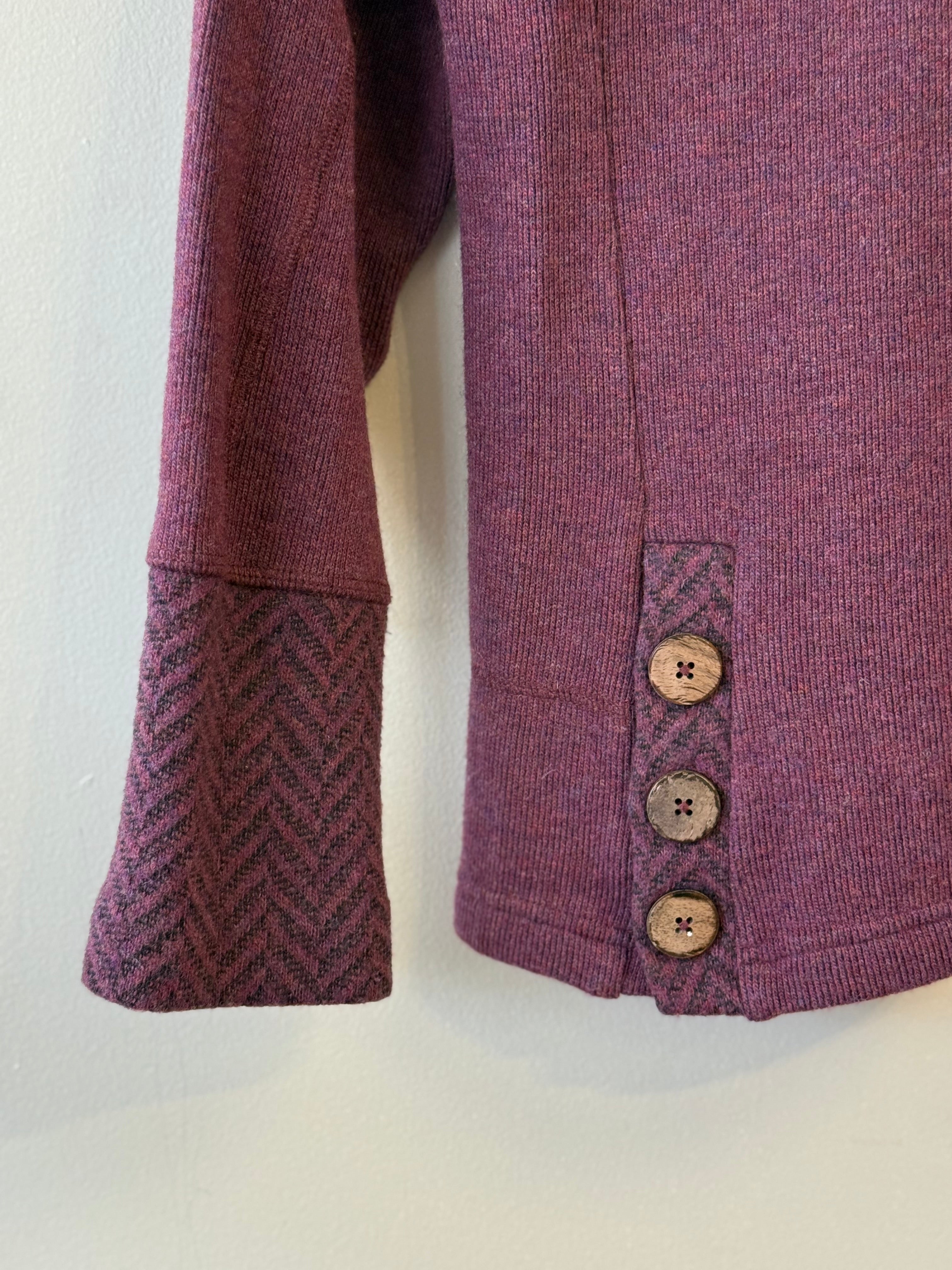 Prana maroon wool blend Lucia sweater