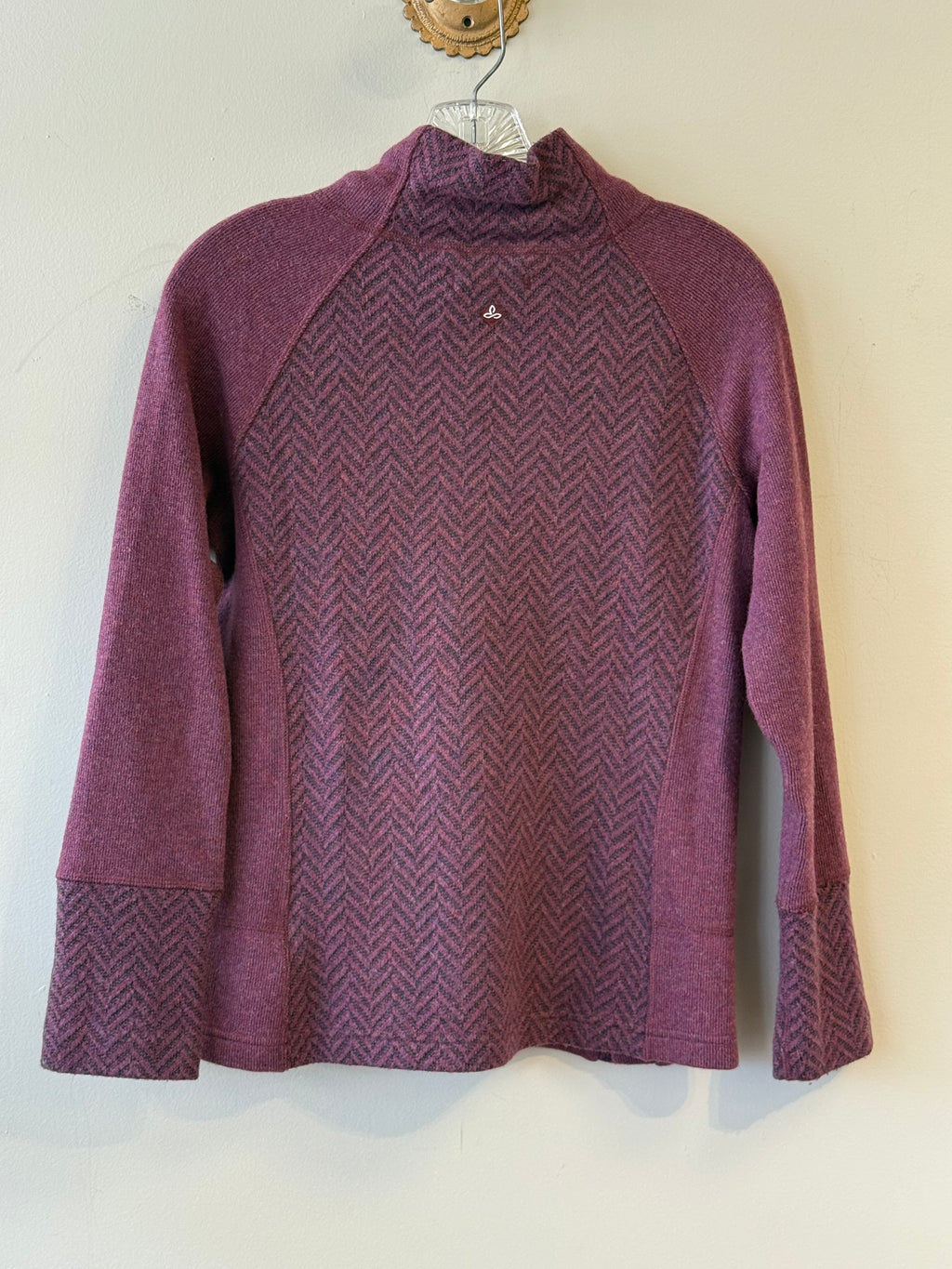 Prana maroon wool blend Lucia sweater