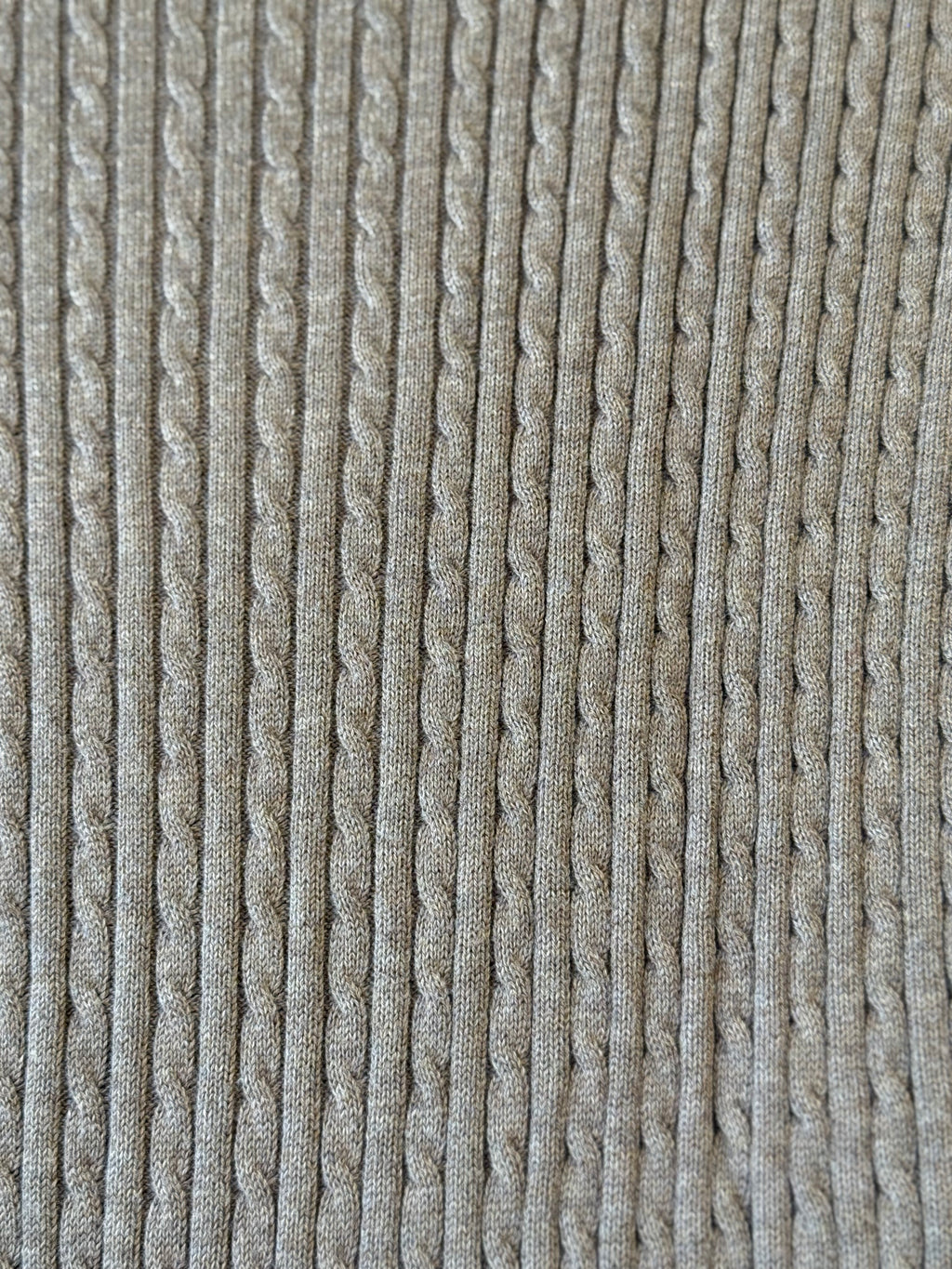 Jean Pierre brown cableknit crewneck sweater